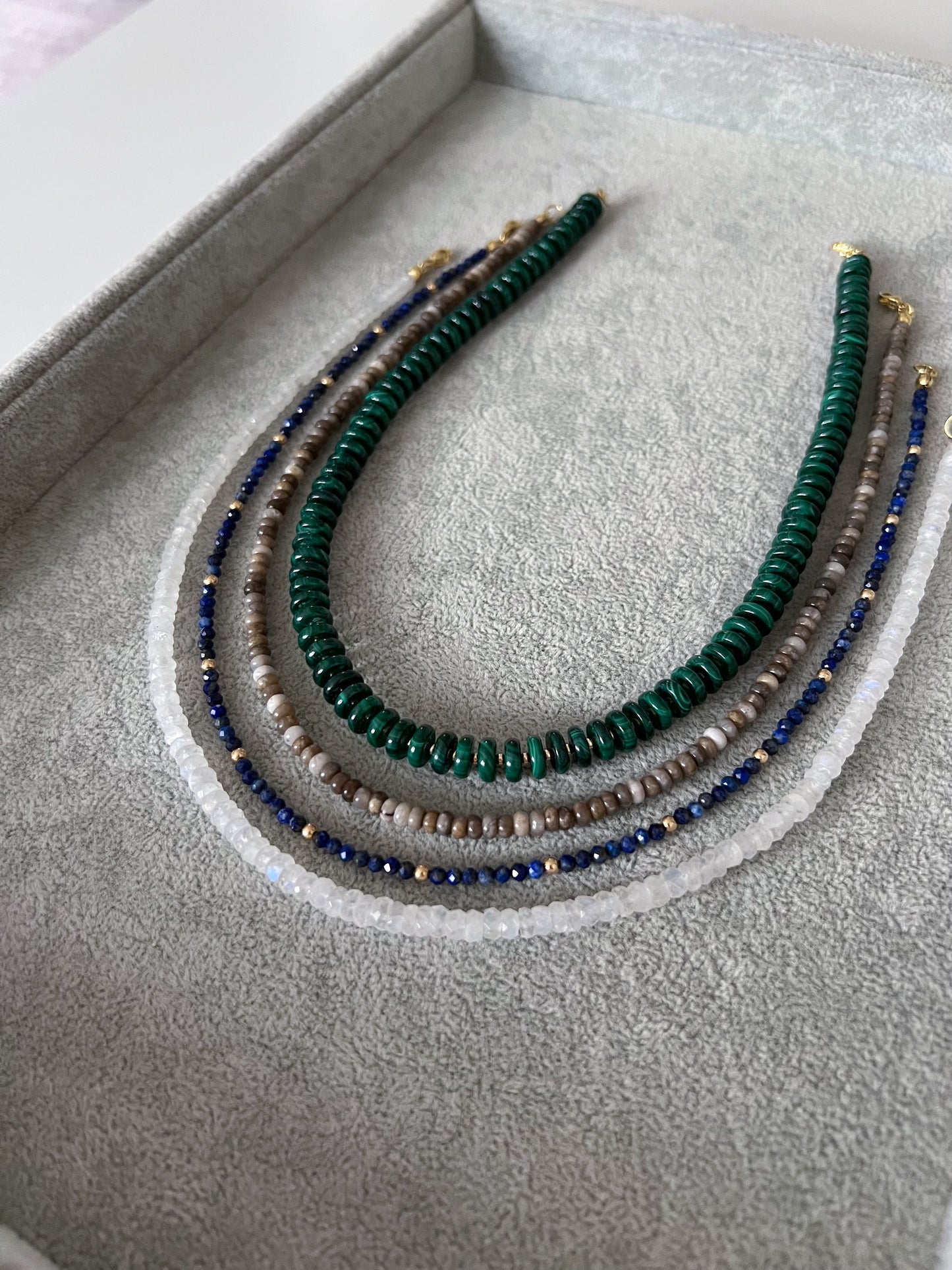 Silver Leaf Jasper Necklace