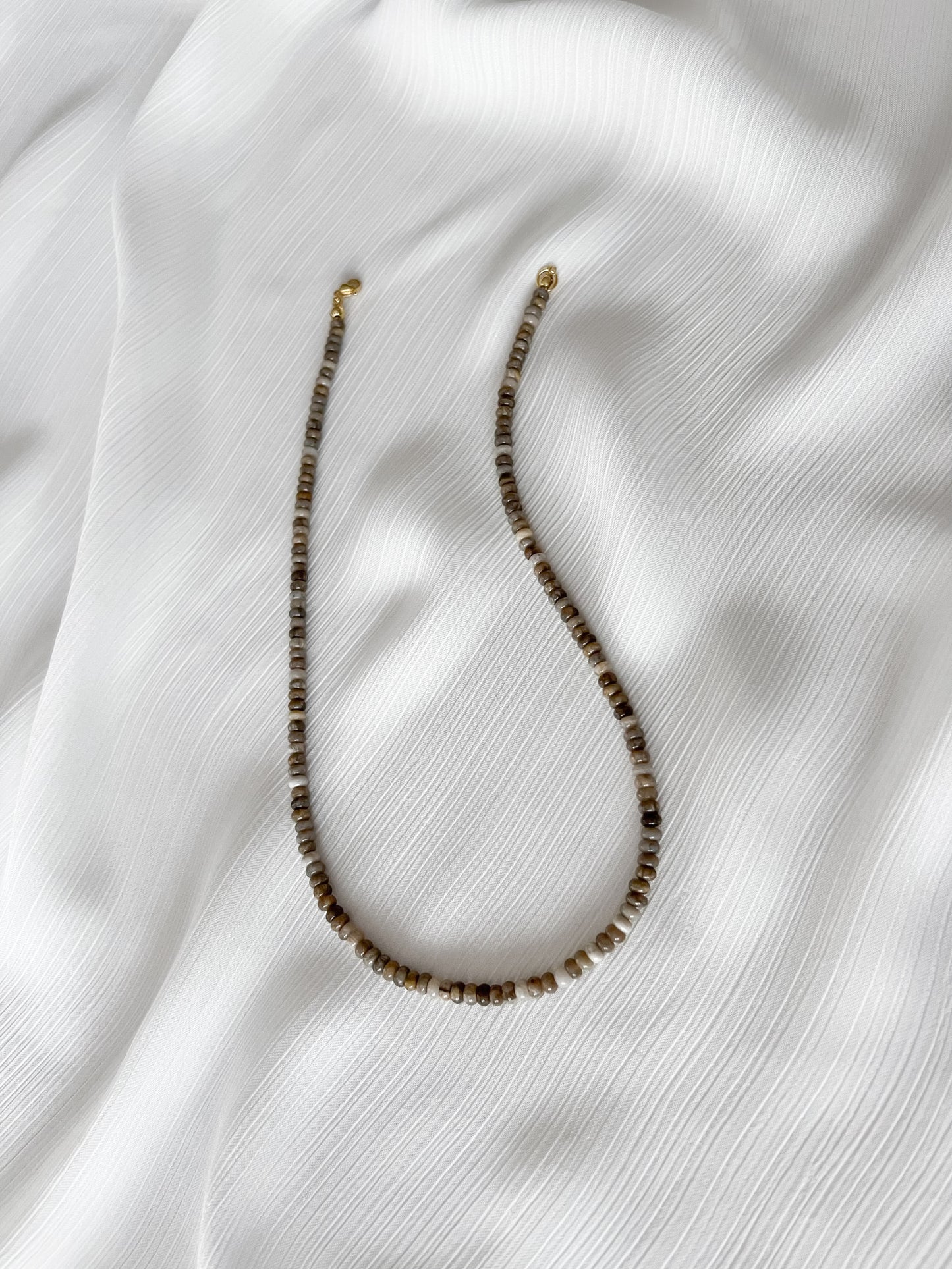 Silver Leaf Jasper Necklace